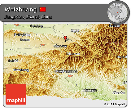 Physical Panoramic Map of Weizhuang