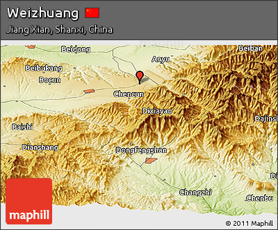Physical Panoramic Map of Weizhuang