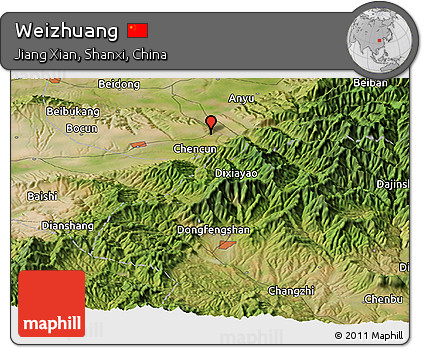 Satellite Panoramic Map of Weizhuang