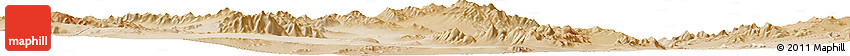 Satellite Horizon Map of Fort Irwin