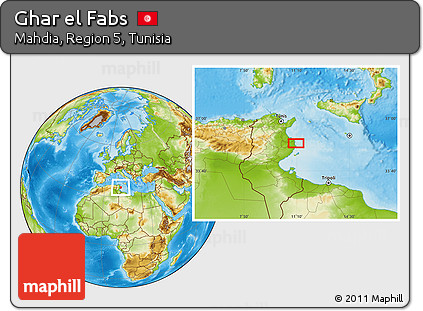 Physical Location Map of Ghar El Fabs