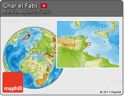 Physical Location Map of Ghar El Fabs