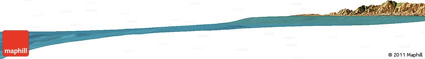 Satellite Horizon Map of the Area around 35° 24' 37" N, 121° 28' 29" W