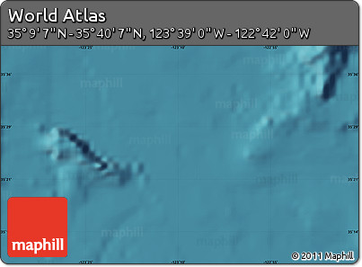 Satellite Map of the Area around 35° 24' 37" N, 123° 10' 30" W