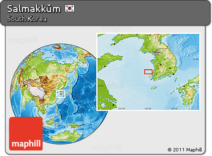 Physical Location Map of Salmakkŭm