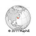 Outline Map of the Area around 35° 24' 37" N, 130° 58' 29" E, rectangular outline