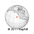 Outline Map of the Area around 35° 24' 37" N, 133° 22' 30" W, rectangular outline