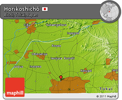 Physical 3D Map of Horikoshichō