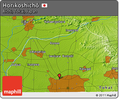 Physical 3D Map of Horikoshichō