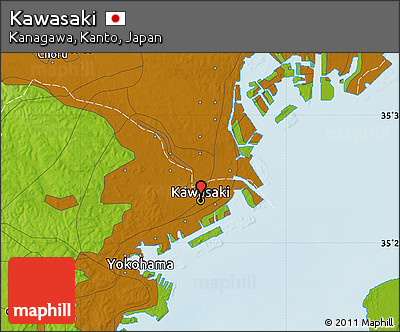 Physical Map of Kawasaki