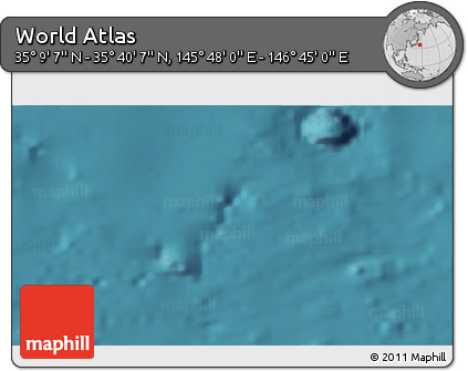 Satellite 3D Map of the Area around 35° 24' 37" N, 146° 16' 30" E