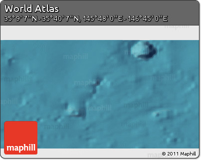 Satellite 3D Map of the Area around 35° 24' 37" N, 146° 16' 30" E