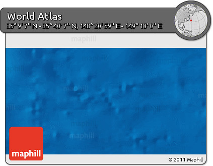 Physical 3D Map of the Area around 35° 24' 37" N, 148° 49' 29" E
