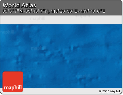 Physical 3D Map of the Area around 35° 24' 37" N, 148° 49' 29" E