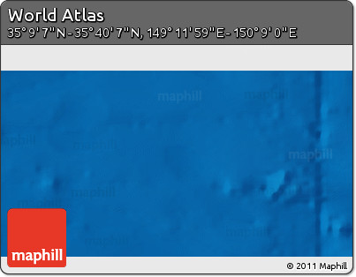 Physical 3D Map of the Area around 35° 24' 37" N, 149° 40' 30" E