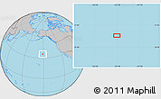 Gray Location Map of the area around 35° 24' 37" N, 151° 13' 29" W