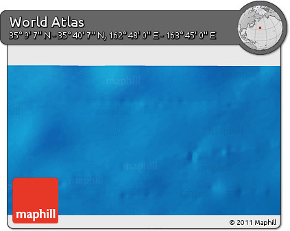Physical 3D Map of the Area around 35° 24' 37" N, 163° 16' 30" E