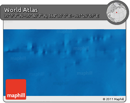 Physical 3D Map of the Area around 35° 24' 37" N, 164° 58' 29" E