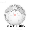 Outline Map of the Area around 35° 24' 37" N, 169° 4' 29" W, rectangular outline