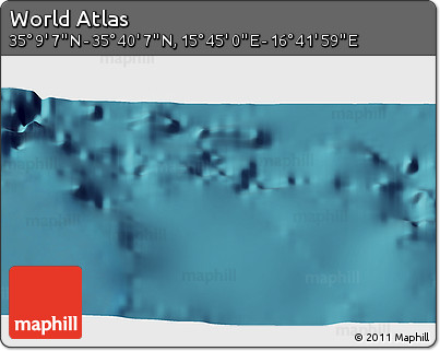 Satellite 3D Map of the Area around 35° 24' 37" N, 16° 13' 30" E