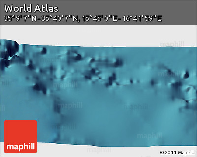 Satellite 3D Map of the Area around 35° 24' 37" N, 16° 13' 30" E