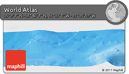 Political Panoramic Map of the Area around 35° 24' 37" N, 16° 4' 29" W