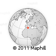 Outline Map of the Area around 35° 24' 37" N, 1° 46' 29" E, rectangular outline