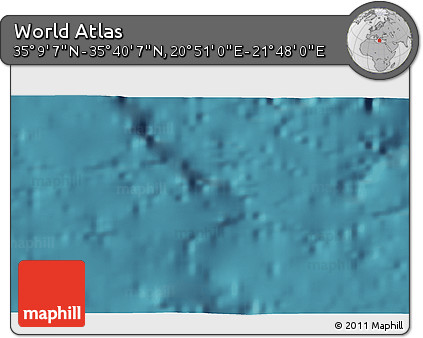 Satellite 3D Map of the Area around 35° 24' 37" N, 21° 19' 30" E