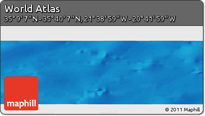 Shaded Relief Panoramic Map of the Area around 35° 24' 37" N, 21° 10' 29" W