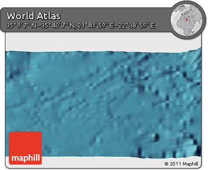 Satellite 3D Map of the Area around 35° 24' 37" N, 22° 10' 29" E