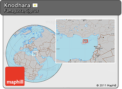 Gray Location Map of Knodhara