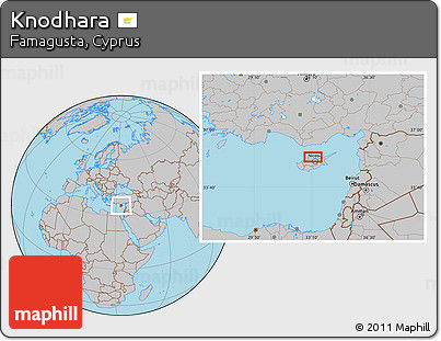 Gray Location Map of Knodhara