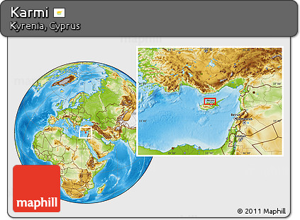Physical Location Map of Karmi