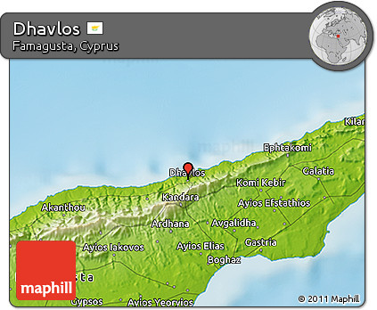 Physical 3D Map of Dhavlos