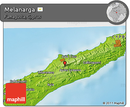 Physical 3D Map of Melanarga