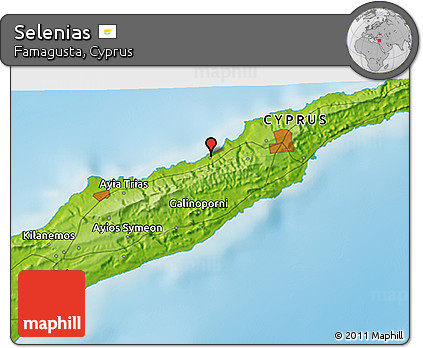 Physical 3D Map of Selenias