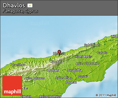 Physical 3D Map of Dhavlos