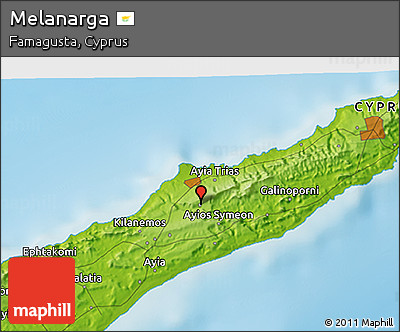 Physical 3D Map of Melanarga