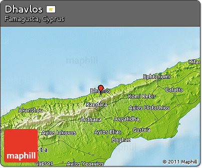 Physical 3D Map of Dhavlos