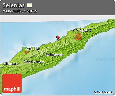 Physical 3D Map of Selenias