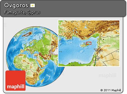 Physical Location Map of Ovgoros