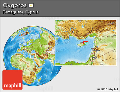 Physical Location Map of Ovgoros