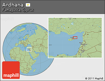 Savanna Style Location Map of Ardhana