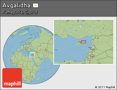 Savanna Style Location Map of Avgalidha