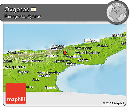 Physical Panoramic Map of Ovgoros