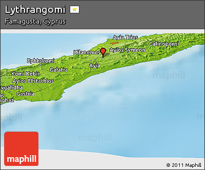 Physical Panoramic Map of Lythrangomi