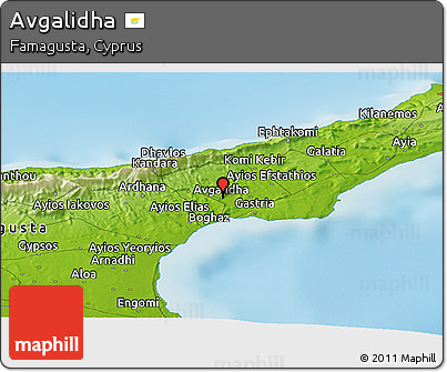 Physical Panoramic Map of Avgalidha