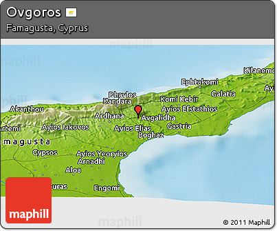 Physical Panoramic Map of Ovgoros
