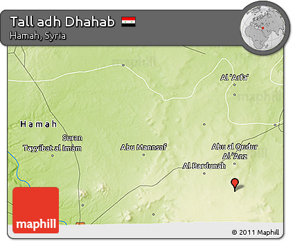 Physical 3D Map of Tall Adh Dhahab