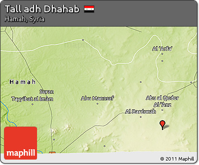 Physical 3D Map of Tall Adh Dhahab